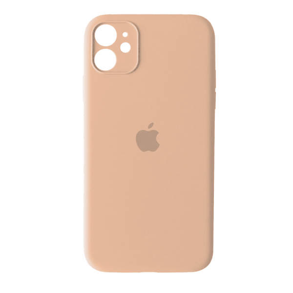 Silicone Case Full Camera Protective (AA) для iPhone 12 Mini  (Pink Sand)-0
